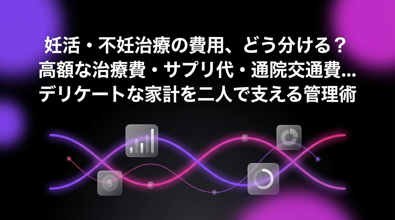 妊活・不妊治療の費用、どう分ける？高額な治療費・サプリ代・通院交通費...デリケートな家計を二人で支える管理術のアイキャッチ画像 - 同棲・カップルに関する記事