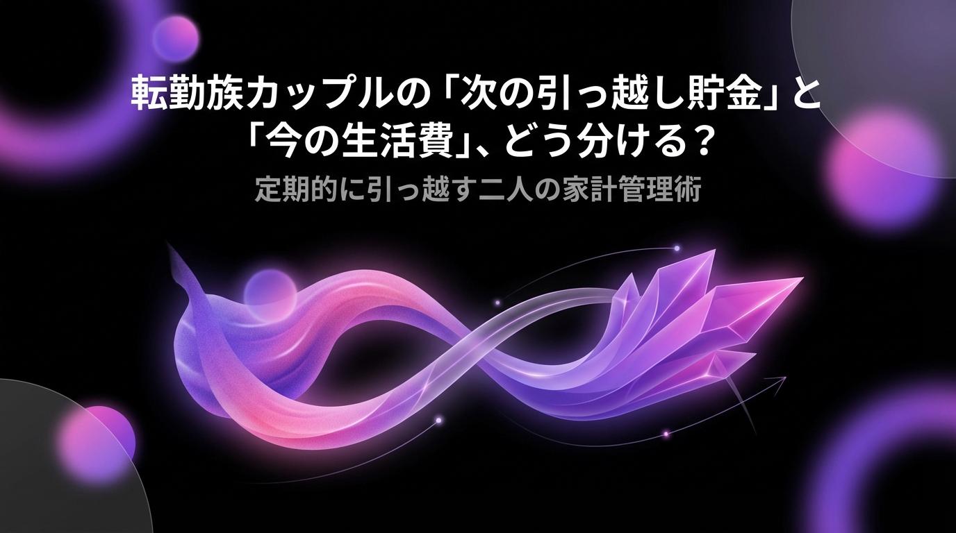 転勤族カップルの「次の引っ越し貯金」と「今の生活費」、どう分ける？定期的に引っ越す二人の家計管理術のアイキャッチ画像 - 同棲・カップルに関する記事