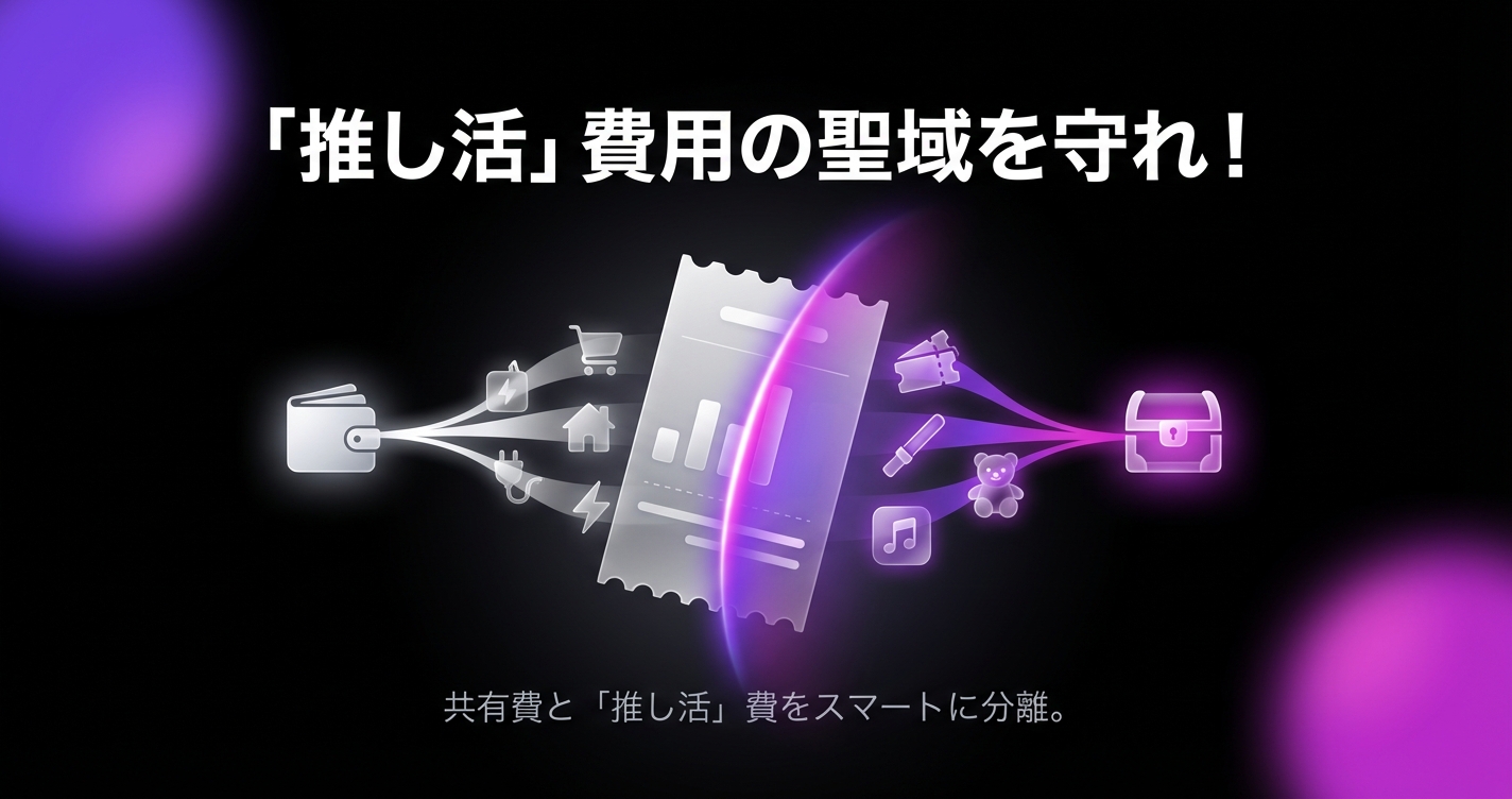 「推し活」費用の聖域を守れ！同棲中でもパートナーに気を使わず、遠征やグッズ購入を楽しむための家計分離術のアイキャッチ画像 - 同棲・カップルに関する記事