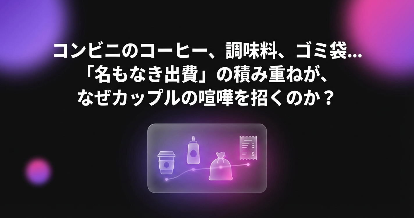 名もなき出費ストレス解消術｜コンビニ・自販機の小額支出を可視化する方法のアイキャッチ画像 - 家計管理・レシートに関する記事